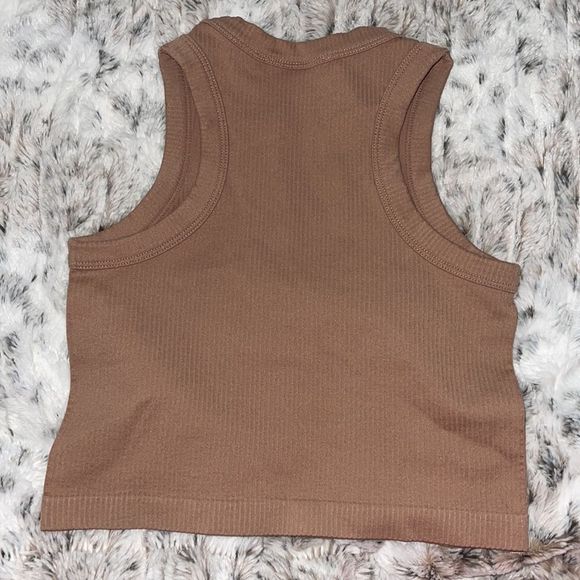 Sorella Boutique khaki ribbed tank top - Picture 4 of 4